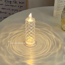 수면등 무드등 로즈 캔들 라이트 장미 꽃 인트조명 인테리어 촛불, A