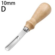가죽공예 도구 가죽 공예 가장자리 베벨 러 스카이빙 베벨링 나이프 핸드메이드 DIY 셔블 얇은 드럼 에저 핸들, D+China