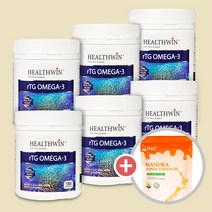 헬스윈 뉴질랜드 알티지 rTG 오메가3 1000mg DHA+EPA 사은품증정, 6개-1080캡슐(12개월분)
