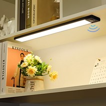 유튜브조명 자연광조명 방송조명 지속광조명 영상 초박형 led 캐비닛 pir 모션 센서 led usb 충전식 블랙 알루미늄 주방 캐비닛 led 사진촬영 브이로그, 은(뜨거운 판매), 따뜻한 흰색 3000k, 40cm