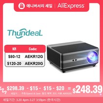 빔프로젝터 미니빔 가정용빔 thundeal 풀 hd 1080p 프로젝터 td98 wifi led 2k 4k 비디오 영화 스마트 td98w 안드로이드 프로젝터 pk dlp 홈