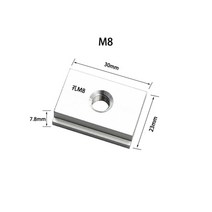 목공 루터 테이블 T 트랙 금속 빠른 작동 홀드 다운 클램프 세트 T-슬롯 T-트랙 목재 작업 도구 액세서리, [01] M6