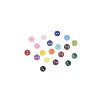 퀼트패키지 부자재 원형 동그라미 미니 단추 6mm 50개, 옐로우