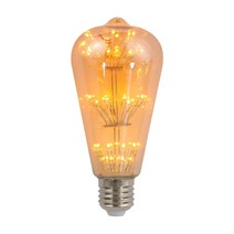 지앤비 LED 에디슨 눈꽃 램프 4W(ST64 오렌지)