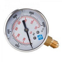글리세린 채워진 압력 진공 화합물 게이지 68mm 다이얼 VAC ~ 10000 PSI, 0-250bar