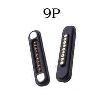 티바로우 그립 케이블손잡이 티바그립 1 쌍 자석 연결 관 2 3 4 5 6 7 8 9 극 Pogopin 남성 여성 2.2 MM 격자 THT 3A 봄로드 포고 핀 방수 패드, [08] N8