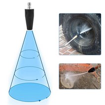 금당물산마켓 호환 세차기 노즐 회전 블래스터 터보 제트 커넥터 2600 PSI 고압 워터 건 헤드 와셔 액세서, 한개옵션0
