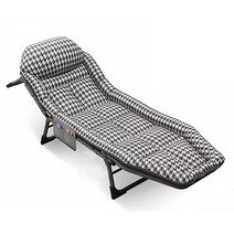 1인용 간이 접이식 침대 이동식 캠핑 리클라이너 의자, 175 × 58 × 30cm천조격