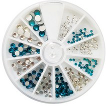 네일쎈 크리스탈 라운드스톤 세트 네일스톤, 1개, MCCS-07