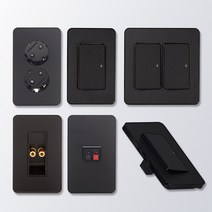 제일전기 디아트 매트블랙 스위치 콘센트 커버 모음, 42.디아트 매트블랙 대기전력 콘센트 4구, 1개