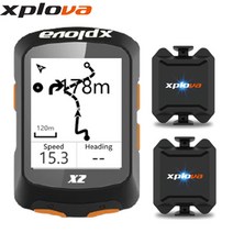 [자전거속도계케이던스] 한글판 엑스플로바 X2 자전거 GPS 스마트 네비게이션 속도계, 2. 엑스플로바 X2 번들셋