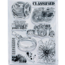 클리어 스탬프 배경 DIY 스크랩북 카드 앨범 종이 공예 실리콘 고무 롤러 투명 우표 895, 03 빨간