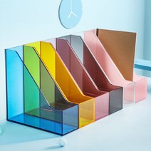 ANYOU 아크릴 파일꽂이 서류정리함 07Q 1p, 블루