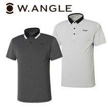 와이드앵글 와이드앵글22년 SS 남성 VA 요꼬에리 조직물 티셔츠 WMM22295 화이트W2 블랙Z1