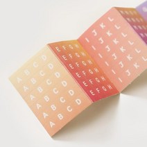 FZM603617알파벳 스티커팩 04 그라데이션