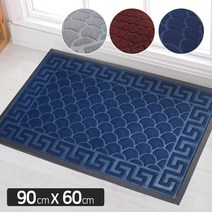 현관 매트 업소용 출입구 바닥 발판 코일 깔판 카페트 롤 베란다 신발장 사무실 바닥재 논슬립, D 01 현관매트-엔틱 90cmX60cm, 와인