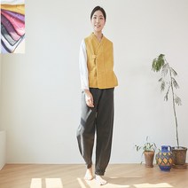 생활한복 개량한복 절복 법복 단추 도비 면 조끼 바지 한벌세트