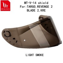 MT 헬멧 용 교체 바이 2 블레이 SV 급속 예비 쉴 Orinal helmet shield, CHINA, SMOKE SHIELD