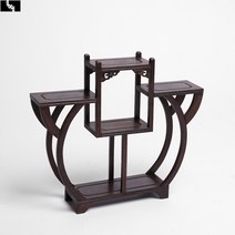 전통 찻잔 다관 장식장 원목 도자기 그릇 진열장 선반