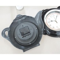 주방소품 까페소품 벽연출 주전자 벽시계 개업벽시계, 화이트