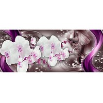 보석십자수 3D 목련꽃 DIY 키트 구슬 큐빅 감성인테리어 소품 선물+행운십자수 WPP191, 200x80cm