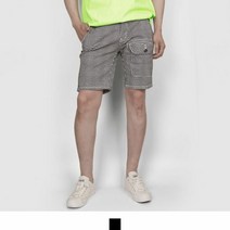 체크 스판 남자반바지