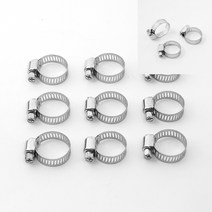 스텐 호스밴드 100p세트 19mm 케이블릴 수도분사기 물호스릴 워터릴 호스밴드 정원호스 화장실스프레이건 PVC호스