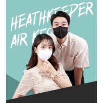 20매+20매(1+1특가) 40매 헬스키퍼에어 KF94 새부리형 2D 컬러마스크 소형 중형 대형 특대형, KF94 블랙, 대형 L 40매