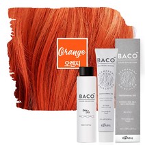 카랄 바코염색약 컬러 컬렉션 고밀도 색소함량이높은 헤어염색약 조정색, 오렌지_C1, 1개
