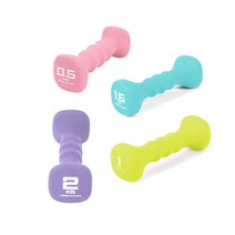 네오프렌 사각아령 낱개 1개 0.5kg부터 홈트 운동기구 근력운동, 2kg