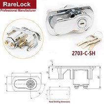 자동 판매기 잠금 관형 키 아연 합금 Bussiness 장비 전기 캐비닛 Rarelock g, CSH