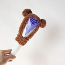 응원봉커버 슈퍼주니어 슈주 세대 지원 스틱 램프 커버 지원 램프 커버 플러시 보호 커버 콘서트 핸드 램프 주변, 램프 커버(램프 없음), 짙은 갈색 볼 귀