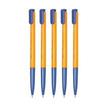 e오피스 볼펜 1.0mm X 12자루 성경필사 찌꺼기없이 잘써지는 볼펜, 파랑