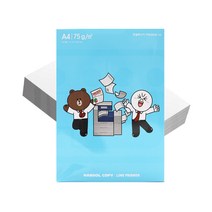 한솔 A4용지 75g 500매 소포장 복사용지 복사지