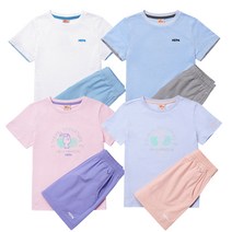 네파 키즈 상하의 세트 아동 여아 남아 초등 여름 캐주얼 티셔츠 바지