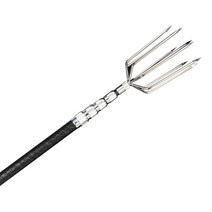 부식 방지 삼지창 작살 초경량 하드 막대 가시막대, 3미터 로드 + 11개 대형크기 톱니