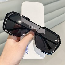 DFMEI 인터넷 유명 인사가 결합 된 큰 프레임 스퀘어 선글라스 암컷 복고풍 노란 선글라스 남성 운전 방지 항 - 조조