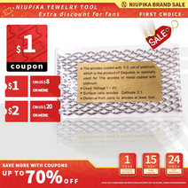 메탈라스 철망울타리 티타늄 메쉬 보석 도금은 백금 금 금속 양극 전극 가공 변형, 없음