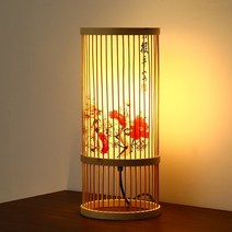 라탄협탁 라탄 봄맞이 아늑한 인테리어 소품 대나무 Weav BedsideTable 램프 손으로 짠 대나무 책상 조명, 02 16x33cm1_02 EU plug