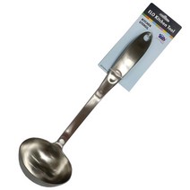 ELO 조리도구 통 스텐 국자 사각뒤지게, 1개, 국자(대)