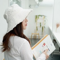 빈티지 수술 버킷햇/여성버킷햇 여자버킷햇 여자벙거지 햇빛차단모자 라피아햇 바캉스모자
