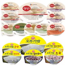 CJ 햇반 | 맛있는 오뚜기밥 | | 현미 잡곡 흑미 오곡 솥반 즉석밥 8/18/24/36개, 오뚜기 맛있는 오뚜기밥 오곡 210g 24개
