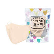 미연다 새부리형 2D 숨편한 귀편한 패션 12가지 컬러 마스크 대형 50매 +10매, 코랄핑크