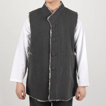 리예 남자 겨울 털누빔 조끼
