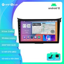 카플레이모니터 무선 차량용 모니터 Prelingcar-안드로이드 12 차량 8 2011g 현대 I30 2017-256 년용, 02 E-7862 PlUS 3G32G