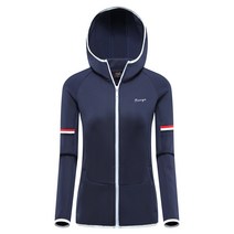 골프웨어 여성 LPGA 봄과 가 골프 자켓 류 긴팔 후드 지퍼 카디건 볼 스포츠, 01 네이비 블루, 03 L