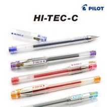 파일롯트 하이테크C HI-TEC-C 중성펜 0.25mm 낱색 / 3점 지지 방식 / 국민 볼펜, 0.25mm 레드 R