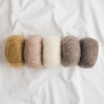 야나 [니팅포올리브] 소프트 실크 모헤어(Soft Silk Mohair)뜨개실 뜨개질실 털실 모헤어실 스웨터만들기 대바늘 대바늘뜨개 야나 니팅포올리브, 더스티 아쿠아