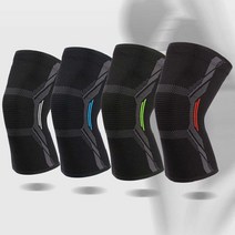 헬스 등산 자전거 건강 스포츠 고급 관절 무릎 보호대, 2XL, 레드