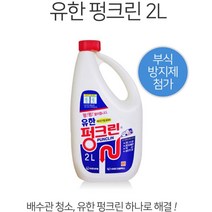 화장실 세면대 배수구 뚫는용액 뚜러뻥 2개 오래된집 막힌곳 강력살균 욕실, 유한펑크린1리터
